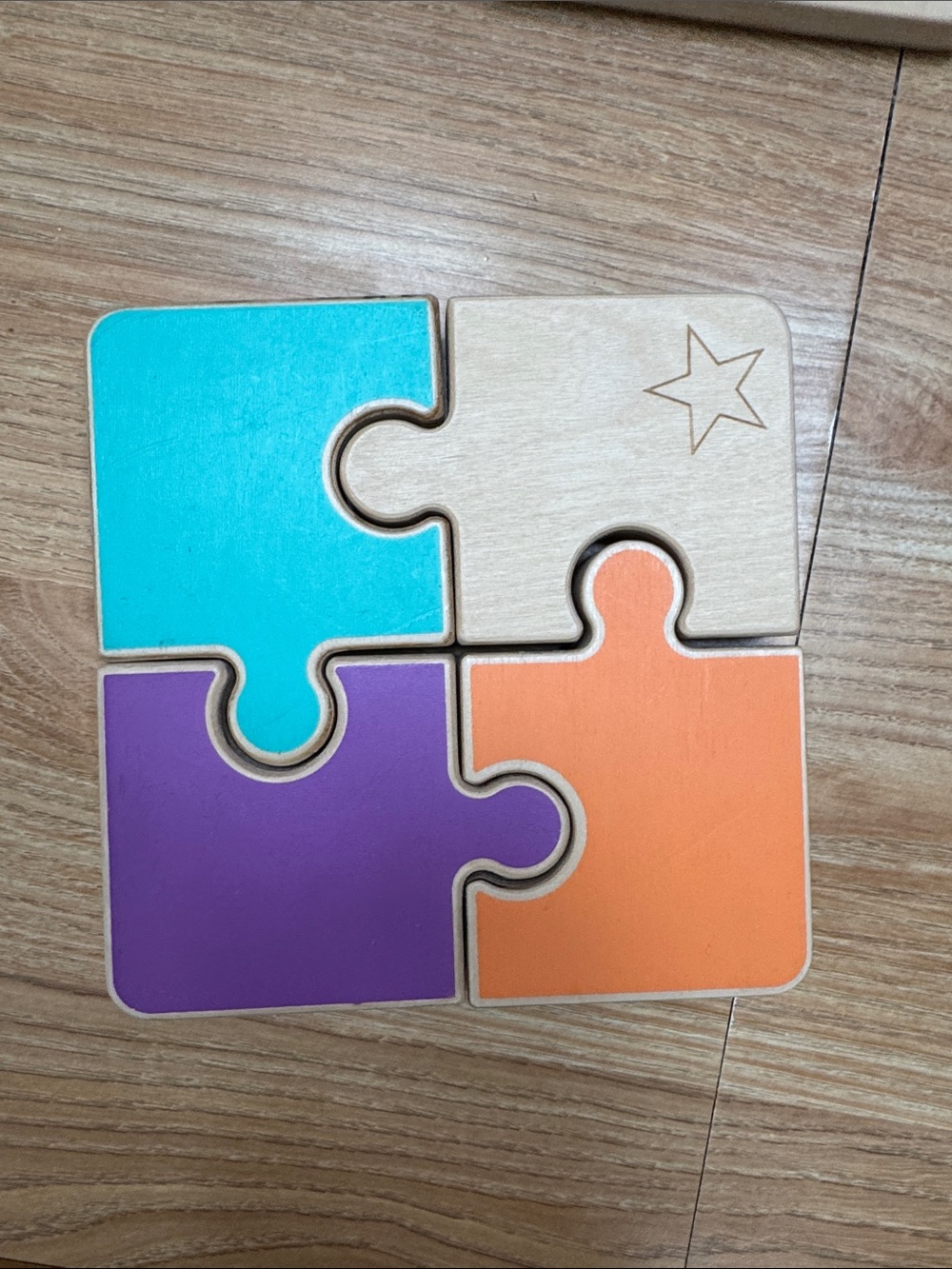 Wooden lovevery puzzle